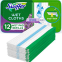Swiffer Sweeper Wet Mopping Pad Refills for Floor Mop with Febreze Lavender Scent, 12 Count (Packaging May Vary)