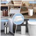 Small Trash Bags 4 Gallon - 108 Count Leakage-Proof 4 Gallon Trash Bag, Small Garbage Bags for Office Bedroom Bathroom Mini Trash Bags, Unscented White 15L Small Trash Can Liners
