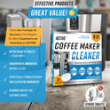 Coffee Machine Cleaner Descaler Tablets - 24 Count, Compatible With Nespresso, Keurig, Ninja, Delonghi, Miele, Coffee Maker Pot Descaling & Cleaning Tabs, Descale Drip Coffe And Espresso Machines