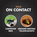 Spectracide Carpenter Bee and Ground Nesting Yellow Jacket Foaming Aerosol, 16-Ounce