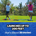 Stomp Rocket Original Dueling Rocket Launcher for Kids, 8 Rockets - Fun Backyard & Outdoor Kids Toys Gifts for Boys & Girls -Toy Foam Blaster Set Soars 200ft - Multi-Player Launcher Stand