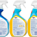 Clorox Disinfecting All-Purpose Cleaner 32 Oz and Disinfecting Bathroom Cleaner, Household Essentials, 30 Oz, Pack of 3