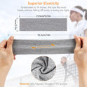 Headbands for Women, Stretchy Non Slip Soft Cotton Cloth Hair Bands for Sports, Workout, Yoga and Running, 7pcs