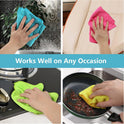 HOMEXCEL Microfiber Cleaning Cloth,12 Pack Cleaning Rags, Cleaning Towels with 4 Color Assorted, 11.5"X11.5"(Green/Blue/Yellow/Pink)
