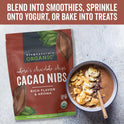 Viva Naturals Organic Cacao Nibs, Unsweetened, 1 LB (454 g), Keto Friendly, Vegan, Non-GMO, Gluten-Free Chocolate Chip Substitute