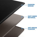 StepRite Kitchen Mats, 2PCS Kitchen Rugs, Cushioned Anti Fatigue Kitchen Mats for Floor, Non-Slip Standing Desk Mat, Waterproof Kitchen Rug Set for Kitchen, Floor, Office, 17.3"x30"+17.3"x47", Black