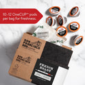 San Francisco Bay Coffee - Dark Roast - French Roast (80 ct) - Single Serve Coffee Pods, Commercially Compostable, K Cup Compatible