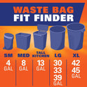 Hefty Ultra Strong Tall Kitchen Trash Bags, Lavender & Sweet Vanilla Scent, 13 Gallon, 80 Count