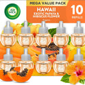 Air Wick Plug in Scented Oil Refill, 10ct, Hawaii, Air Freshener, Eco Friendly, Essential Oils