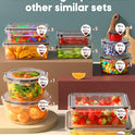 60 PCS Food Storage Containers with Lids Airtight, (30 Lids & 30 Containers) Leak proof Containers Set for Kitchen, Meal Prep, BPA-Free, PVC-Free Plastic, Microwave/Dishwasher Safe, Extra Labels & Pen