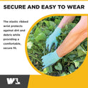 Wells Lamont Gardening Gloves for Women – Breathable Polyester, Seamless Fit – PU-Coated Palm for Grip & Durability – Elastic Wrist – Pink/Green/Purple, Medium, Pack of 3 (413MF)