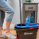 O-Cedar RinseClean Spin Mop & Bucket System | Clean with Clean Water | Removes 99% of Bacteria
