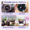 Certified USDA - 100% Organic Dried Elderberries - 1lb Bulk - Non-Irradiated, Non-Gmo, Whole Black Elderberry Immune Support For Making Elder Syrup, Gummies, Tea - Raw Vegan Sambucus 1 Pound