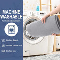 OLANLY Thick Memory Foam Bath Mat Rug 30x20, Extra Soft Absorbent Bathroom Rugs, Quick Dry Bath Mats, Non-Slip, Machine Washable Carpet for Bathroom, Tub and Shower, Home Decor Accessories, Grey
