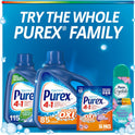Purex 4-in-1 Oxi Power + Odor Fighter Laundry Detergent Pacs, Fresh Morning Burst, 56 Count