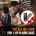 RAK Multitool Pen Gifts for Men, 2-Pack 11 in 1 Multitool Pen Set, Tech Cool Gadgets Stocking Stuffer Holiday Gifts for Dad, Husband, Grandpa, Him, EDC Tactical Pen Tool, Gift-Ready Box