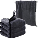 Shiny Bath Wipes Cleaning Cloths,3pcs Shiny Bath Drying Towels,Shower Doors Drying Towels,16*16" Streak Free Glass Window Car Mirror Super Absorben Microfiber Cleaning Cloths (3pcs grey 16*16″)