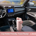 26 oz Insulated Water Bottle with 2-in-1 Straw and Spout Lid, Keep Cold 24H, Leak-Proof, Fits in Car Cup Holder, Stainless Steel Water Bottle for Sports, Travel, and School (Cotton Candy)