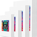 KEFF 24-Pack Canvas for Painting, 6 of 5x7, 8x10, 9x12,11x14 Painting Canvas Boards, Art Supplies for Adults & Kids - 100% Cotton Primed Canvases for Painting Acrylic, Oil, Watercolor, Tempera