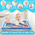 Tummy Time Water Mat for Babies | Inflatable Sensory Play Mat for Infants (3–12 Months), Baby Gift Idea