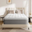 Mattress King Size, Medium Firm 14 Inch Mattresses with Extra Lumbar & Shoulder Support, Hybrid Mattress King with Gel Memory Foam Pain Relief - Fiberglass Free - No Odor - 365 Night Trial