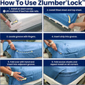 The Original USA Patented ZlumberLock – Secure Sheet Holder with Heavy-Duty Mattress Straps – No More Loose Bedding, Universal Fit, Easy One-Time Installation