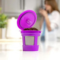 Perfect Pod 1-Stream Cafe Save Reusable K Cup Pod Coffee Filters - Refillable Coffee Pod Capsules with Built-In, Integrated Mesh Strainer for use with Keurig & Select Single Cup Coffee Makers, 4-Pack