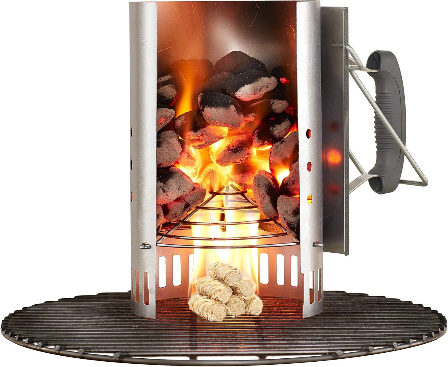 Shwuevei 65 pcs Fire Starter - Natural Fire Starters for Fireplace, Pellet Stove & Wood, Fire Pit, Smoker, BBQ, Chimney, Pizza Oven - Fire Starters for Grill, Charcoal Starter
