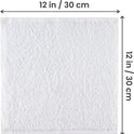 Utopia Towels 24 Pack Cotton Washcloths Set, 100% Ring Spun Cotton, Premium Quality Flannel Face Cloths, Highly Absorbent and Soft Feel Fingertip Towels, White