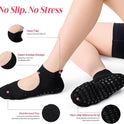 CoolMate Pilates Socks with Grips for Women, Yoga Socks, Crew Non Slip Women for Workout, Barre, Pilates Gifts