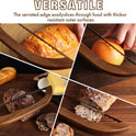 Bread Knife for Homemade Bread,Sourdough bread knife,15.7" Bread slicer for Homemade Bread, Baguettes and More Cuts Thin,Bow Design Easy to Cutting Even Slices