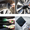 AUTODECO 22Pcs Car Wash Cleaning Tools Kit Car Detailing Set with Blue Canvas Bag Collapsible Bucket Wash Mitt Sponge Towels Tire Brush Window Scraper Duster Complete Interior Car Care Kit