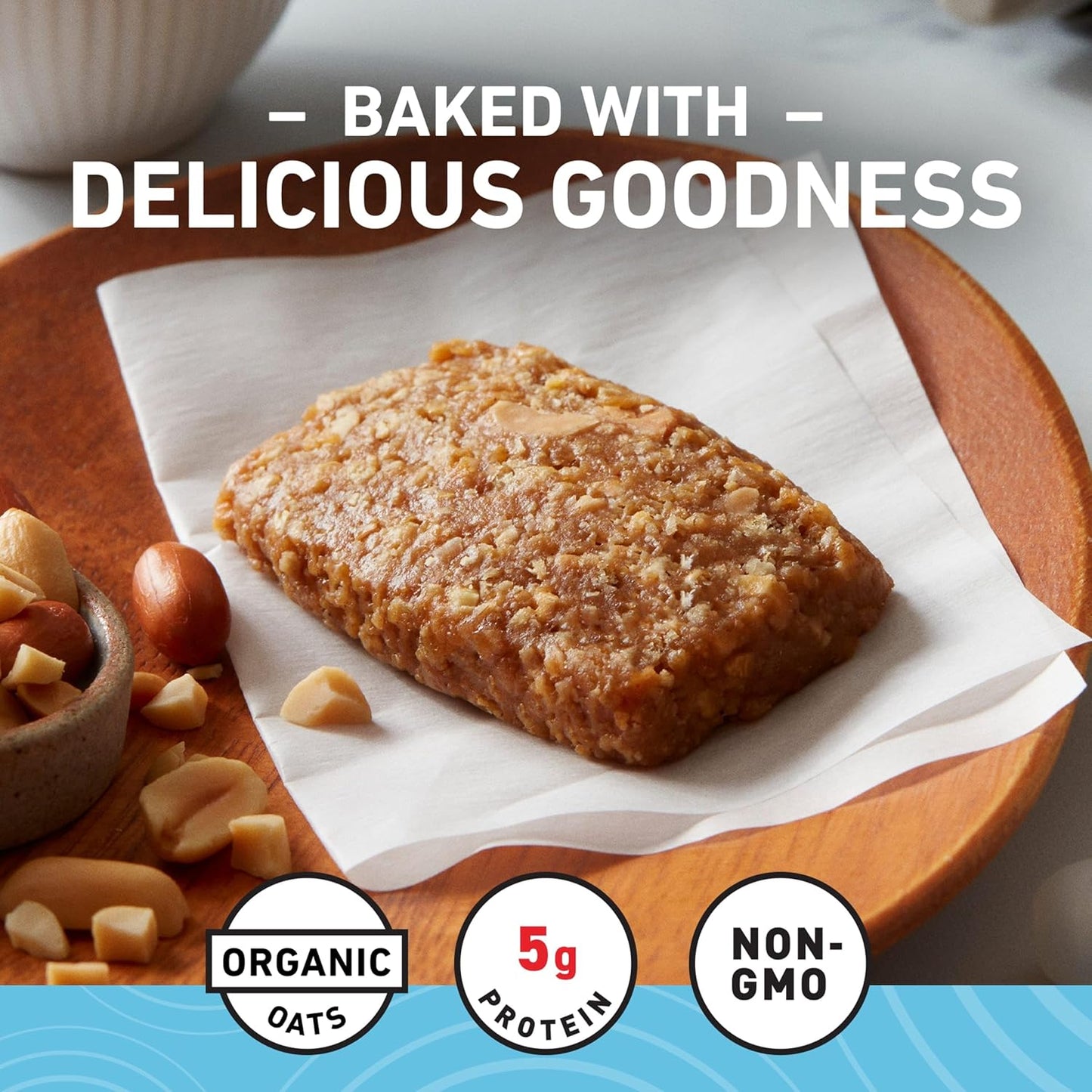 CLIF BAR Minis - Crunchy Peanut Butter - Made with Organic Oats - 5g Protein - Non-GMO - Plant Based - Snack-Size Energy Bars - 0.99 oz. (20 Pack)