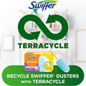 Swiffer Dusters Refill for Cleaning, Feather & Microfiber Duster Disposable Alternative, for Dusting Furniture, Blinds, Ceiling Fans, Walls, Helps Remove Allergens, Lavender, 18ct