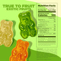 Albanese World's Best True to Fruit Exotic Fruits | 25oz Bag of Candy | 8 Natural Flavors and Colors, Soft Gummy Bears | Fuji Apple and More | Tastes like Real Fruit Picked at the Peak of Ripeness