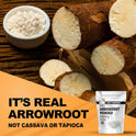 It's Just - Arrowroot Powder, 8oz, Natural Thickener, Gluten-Free, Dairy-Free, Non-GMO, Cornstarch Substitute