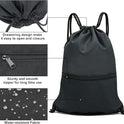 HOLYLUCK Drawstring Backpack Bag Sport Gym Sackpack