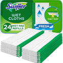 Swiffer Sweeper Wet Mopping Cloths, Mops for Floor Cleaning, Open-Window Fresh, 24 Count