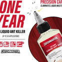 Catchmaster DEFIANT Premium Liquid Ant Killer, 1-Year Supply, Kills the Queen and Colony, No Mess Precision Bottle, Reusable Ant Traps Indoor & Outdoor, Pest Control Traps, Made in USA