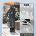 AstroAI Lightweight Snow Shovel for Driveway, Extendable Snow Shovel for car with Thickened Aluminum Handle and Blade, Portable and Multifunctional for Cars, Snowmobiles, Camping and Emergency