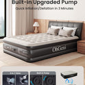 Air Mattress Queen with Built in Pump, Inflatable Mattress Blow Up Mattress 18 Raised Comfort,Upgraded Surface Portable Bed, Air Bed for Home, Guest, Camping, Colchone Inflable, 650 lbs