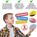 Bedwina 5" Mini Foam Football - Small Toy Footballs for Indoor and Outdoor Play, Spiral Foam Sports Birthday Football Party Favors for Kids