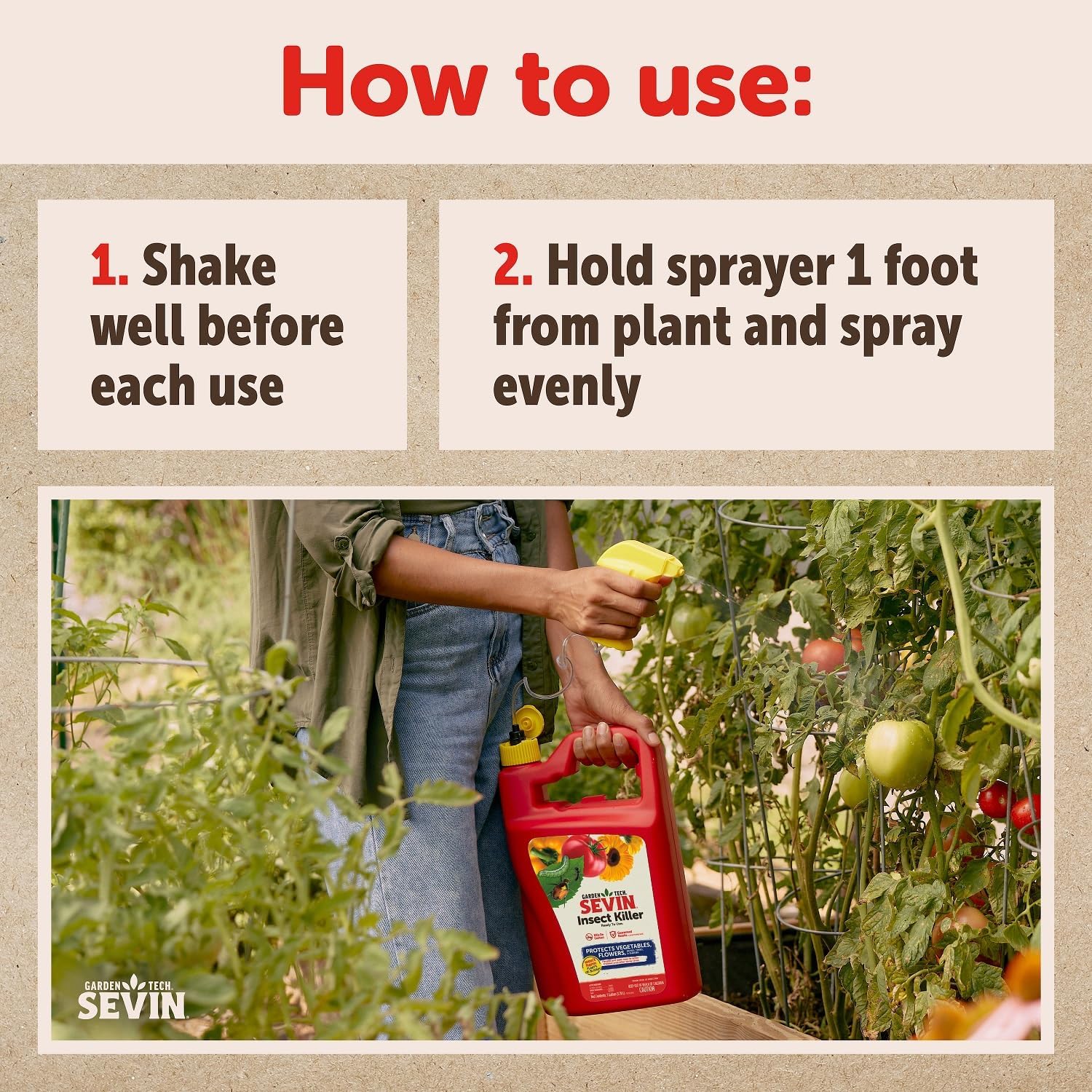 Sevin 100547234 Insect Killer Ready to use 1 Gallon, White Label