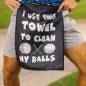 SHANKITGOLF Golf Towel for Golf Bag Microfiber with Clip, Funny Cleaning Cloth for Balls & Clubs, Premium Accessories, Gift for Men, Golfers, Dad