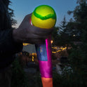 Foxtail LED - Outdoor Throw and Catch Light Up Game - Foam Ball & Tail Glow at Night - Play in The Dark - Fun Gift Idea for Kids & Adults, Boys & Girls