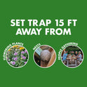 Spectracide Wasp, Hornet & Yellowjacket Trap, Hanging Wasp & Hornet Trap with a Quick-Drown Formula That Submerges & Kills Insects, 1 Count
