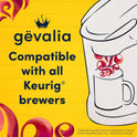 Gevalia Frothy 2-Step Artificially Flavored Cappuccino Espresso Style K‐Cup Coffee Pods & Froth Packets Kit, 6 ct. Box