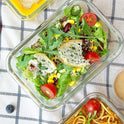 M MCIRCO [8-Pack,30 oz] Glass Meal Prep Containers,Glass Food Storage Containers,Airtight Glass lunch Containers with Lids - Microwave, Oven, Freezer and Dishwasher