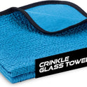 VIKING Glass Microfiber Cleaning Cloth for Car and Home 2 Pack, Glass Towels for Mirror, and Picture Frames, and Car Detailing Kit, 16 inch x 16 inch, Blue