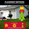 Catchmaster Japanese Beetle Traps Outdoor 3PK, Flying Insect Trap Bag with Lid & Dual Pheromone Food Lure, Hanging Bug Catcher Pest Control for Backyard & Garden, Plants, Trees, Vegetables & Flowers